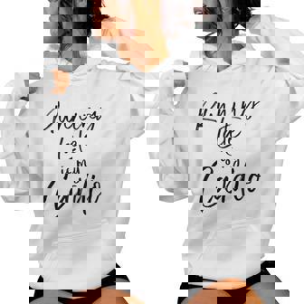 Workout Gear For Cute Running Late Is My Cardio Sudadera con capucha para mujer - Regaloses