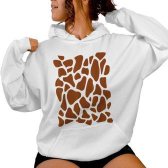 Giraffenmuster Giraffe Muster Afrika Afrikanisches Tier Kapuzenpullover für Damen - Geschenkecke