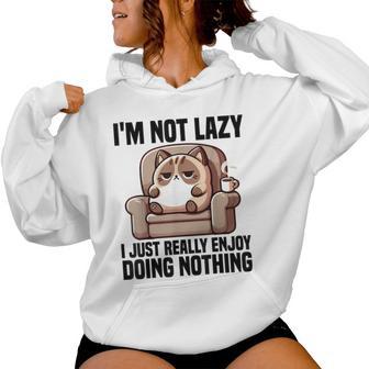 I'm Not Lazy i Just Really Enjoy Doing Nothing Women Girls Women's Hoodie - Monsterry