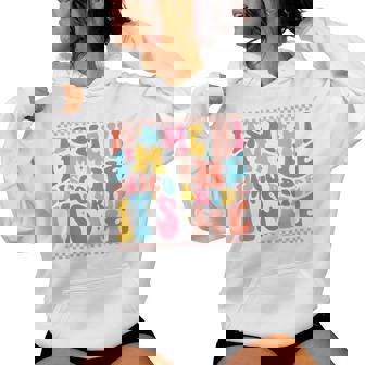 It's Me Hi I'm The Disco Bride Retro Groovy Trendy Sudadera con capucha para mujer - Regaloses