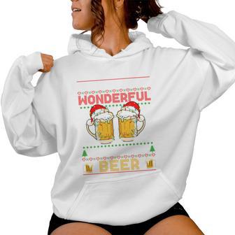 It's The Most Wonderful Time For A Beer Christmas Sweater Kapuzenpullover für Damen - Geschenkecke