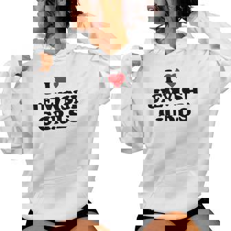 J'aime Les Filles Juives J'aime Les Filles Juives Sweat à capuche femme - Cadeauxyz