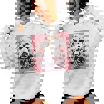 Joli Panda Rose Japonais En Fleur De Cerisier Sweat à capuche femme - Cadeauxyz