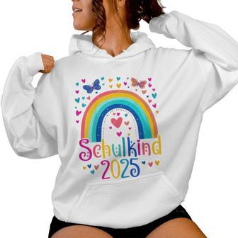 Kinder Schulkind 2025 Regenbogen Mädchen Einschulung 2025 Mädchen Kapuzenpullover für Damen - Geschenkecke