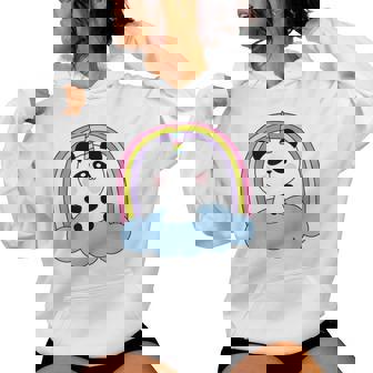 Licorne Panda Arc-En-Ciel Pandicorn I Love Pandacorn Sweat à capuche femme - Cadeauxyz
