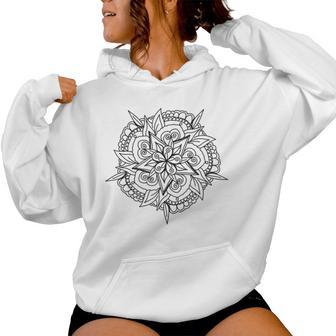 Mandala For Colouring Pattern Comic Painting Kapuzenpullover für Damen - Geschenkecke