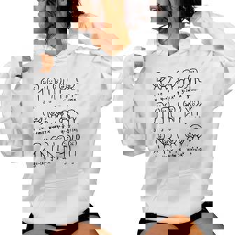 Math Stick Figures Math Teacher Lover Women Men Kids Women's Hoodie - Monsterry
