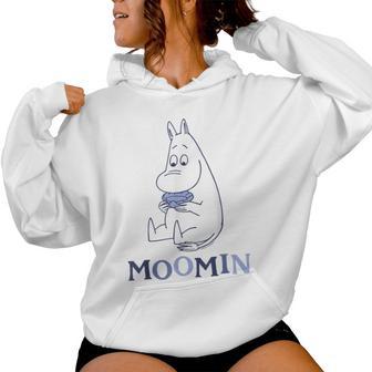 Mumin Moomintroll Trinken Kapuzenpullover für Damen - Geschenkecke