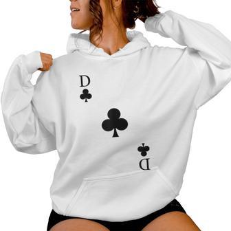 Playing Card Cross Lady Queen Carnival Costume Kapuzenpullover für Damen - Geschenkecke