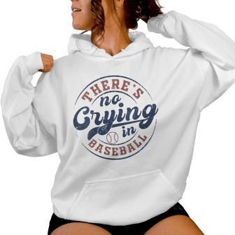 There Is No Crying In Baseball Game Day Baseball Women Hoodie - Thegiftio UK
