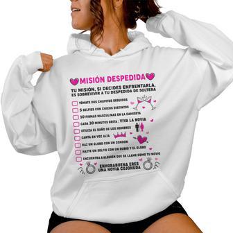 Retos Disfraz Despedida De Soltera Novia Team Bride Sudadera con capucha para mujer - Regaloses