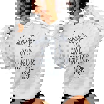 Rocking The Aunt And Godmother Life God Mother Proposal Women Hoodie - Thegiftio UK