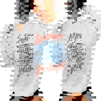 Sardines Tinned Fish Retro Graphic For Women Women Hoodie - Thegiftio UK