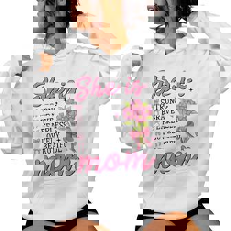 She Is Mom Christian Mother's Day Jesus Mama Religious Women Women Hoodie - Seseable