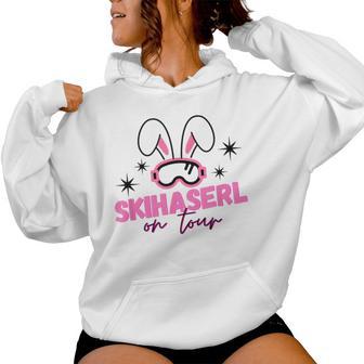 Skihaserl On Tour Apres Ski Bunny Ski Holiday Hut Gaudi Kapuzenpullover für Damen - Geschenkecke