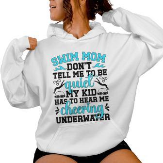 Swim Mom Swimming Mama Of A Swimmer Mom Swim Mother Women Hoodie - Thegiftio UK