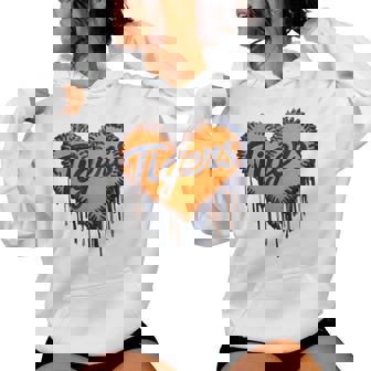 Vintage Tigers Heart Throwback Styles Classic For Women Women Hoodie - Thegiftio UK