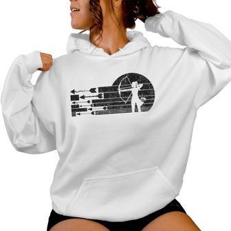 Women's Archeryintage Archery Girls Gray Kapuzenpullover für Damen - Geschenkecke