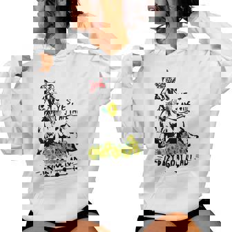 Women's Crazy Goat Lady Goats Farm Animal Women's Hoodie - Monsterry