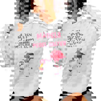 Women's Pegel Halten Party Saying Flamingo Wine Jga Malle Kapuzenpullover für Damen - Geschenkecke