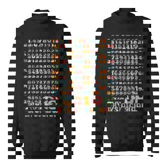 100 Days Math Numbers 100th Day Of School Teacher Kids Sweatshirt - Monsterry