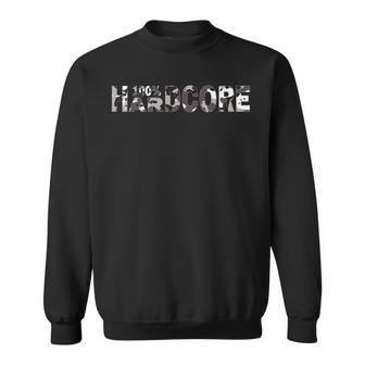 100 Hardcore Camouflage For Festivals Sweatshirt - Geschenkecke