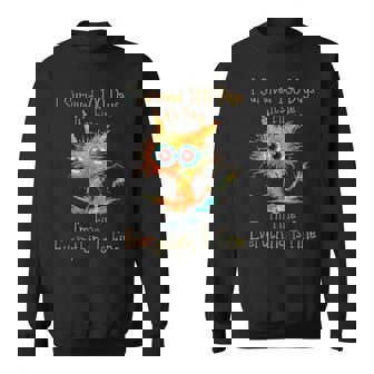 100th Day Of School It's Fine I'm Fine Everythings Is Fine Sweatshirt - Monsterry