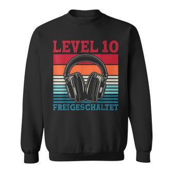 10Th Birthday Boysideo Gamer Level 10 Unlocked Boys Sweatshirt - Geschenkecke