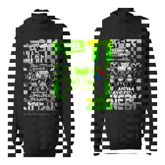11Th Birthday Boy Time To Level Up 11 Unlocked Video Game Sweatshirt - Monsterry