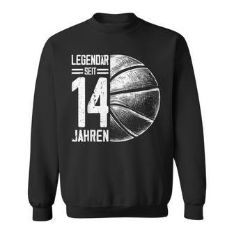 14Th Birthday Retro Basketball Player 14 Years Boy Boys Sweatshirt - Geschenkecke