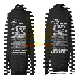 1973 Camping Caravan Vintage Sweatshirt | Mazezy