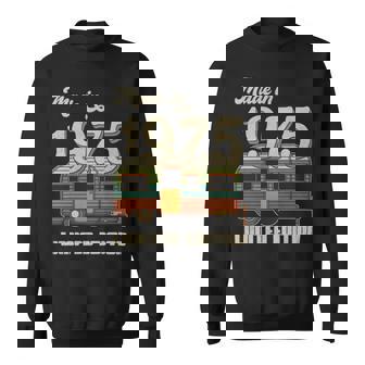 1975 Camping Caravan Vintage Sweatshirt | Mazezy