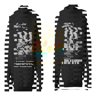 1980 Dog Paw Print Vintage Sweatshirt | Mazezy