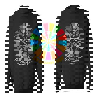 2030 Our Sustainable Future Peace Global Goals Motivational Sweatshirt - Monsterry