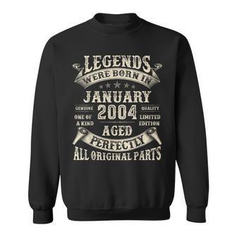 21St Birthday For 21 Year Old Birthday January 2004 Sweatshirt - Geschenkecke