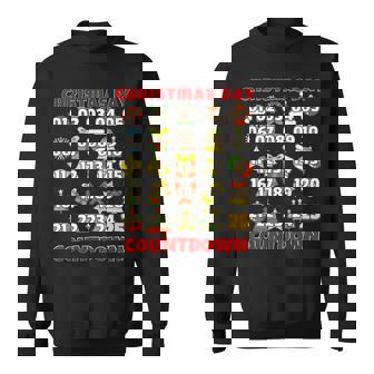 25 Days Of Christmas Countdown December Xmas Day Calendar Sweatshirt - Monsterry