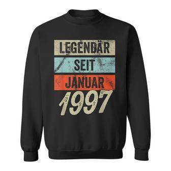 25Th Birthday Man 25 Years Legendary Since January 1997 Sweatshirt - Geschenkecke