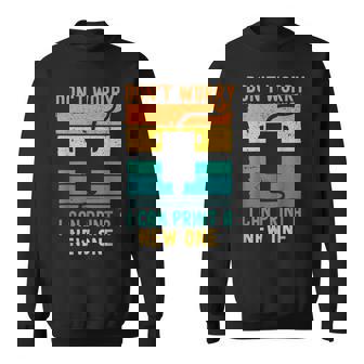 3D Printer Vintage Retro Present Idea For Geeks 3D Printing Sweatshirt - Thegiftio