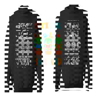 3K Squad Cactus 3K Teacher Threes Preschool School Pre-K Sweatshirt - Monsterry