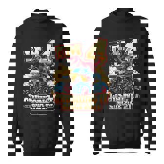 4 Year Old Boys 4Th Birthday Dinosaur Monster Truck Party Sweatshirt - Thegiftio UK