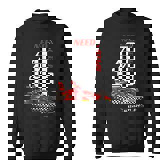 4 Year Old Racing Car4Th Birthday Race Car Sweatshirt | Mazezy