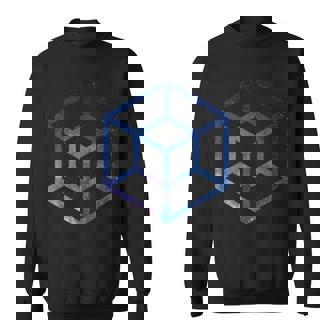 4D Space Tesseract Sweatshirt - Monsterry