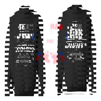 4th Of July The Man Behind The Firecracker Shirt Daddy Sweatshirt - Monsterry