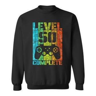 50Th Birthday Man Gamer Level Complete 50 Years Sweatshirt - Geschenkecke