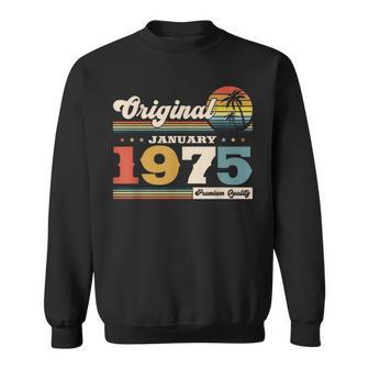 50Th Birthday Man Januaryintage 1975 Sweatshirt - Geschenkecke