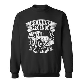 60Th Birthday Farmer 60 Years And A Legend Sweatshirt - Geschenkecke