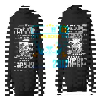 8 Year Old 2017 Level 8 Unlocked 8Th Birthday Boys Sweatshirt - Thegiftio UK