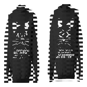 80 Coton 20 Poils De Chat Humour Sweater e - Cadeauxyz