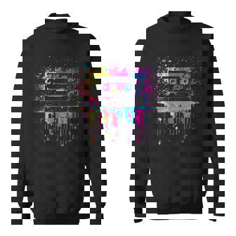 80S 90S Retro Party Fancy Dress Cassette Sweatshirt - Geschenkecke