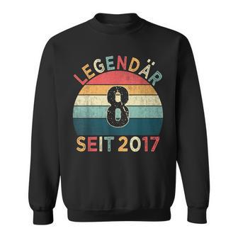 8Th Birthday Legendary Since 2017Intage 8 Years Old Sweatshirt - Geschenkecke